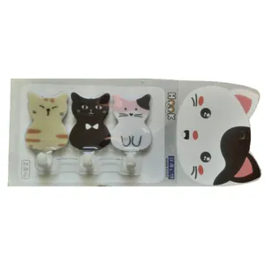 قلاب آویز آشپزخانه مدل گربه ای بسته 3 عددی