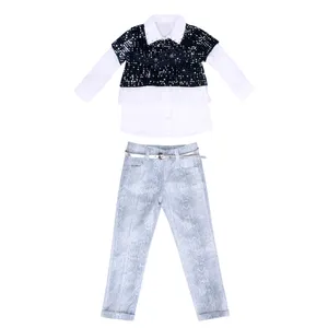 ست 3 تکه لباس دخترانه مدل لاوين کد 010170