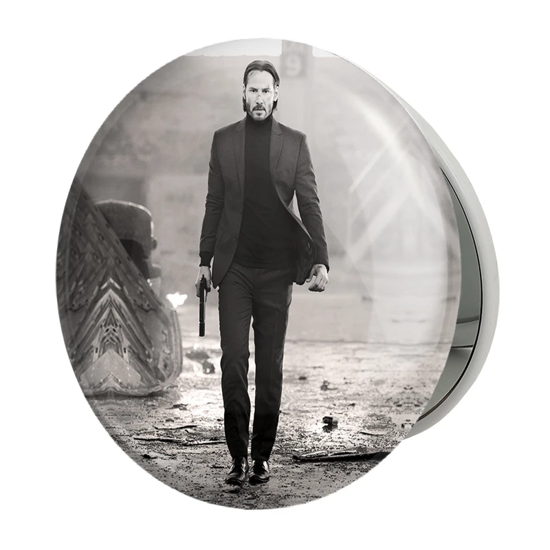 آینه جیبی خندالو طرح جان ویک John Wick مدل تاشو کد 2947 