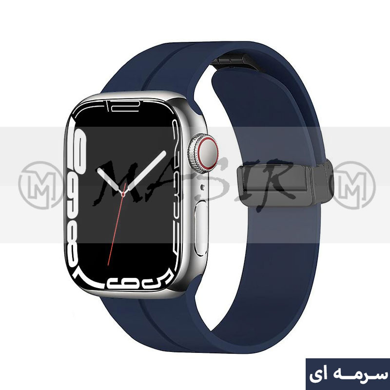 بند مسیر مدل Bracelet Correa Magnetic مناسب برای اپل واچ سری 1/2/3/4/5/6/7/8/9/SE سایز 38/40/41 میلی متری