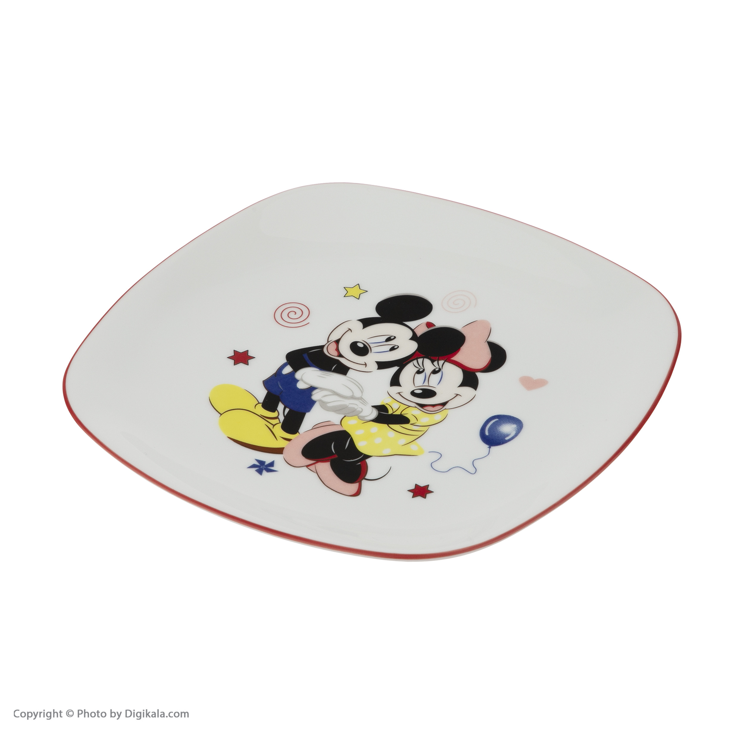 سرویس غذا خوری 5 پارچه کودک چینی زرین ایران سری کواترو مدل Mickey Mouse درجه عالی سرویس غذا خوری 5 پارچه کودک چینی زرین ایران سری کواترو مدل Mickey Mouse درجه عالی