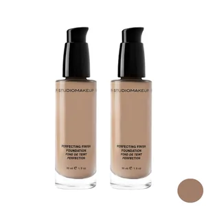 کرم پودر مایع استودیو میکاپ مدل PERFECTING FINISH شماره 07 مناسب برای انواع پوست حجم 30 میلی‌لیتر مجموعه 2 عددی