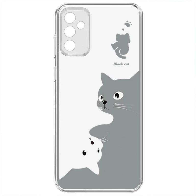کاور طرح Cat مناسب برای گوشی موبایل سامسونگ Galaxy A34