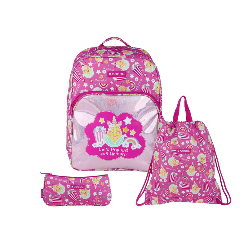 ست کوله پشتی گابل مدل Unicorn 29 مجموعه 2 عددی به همراه جامدادی