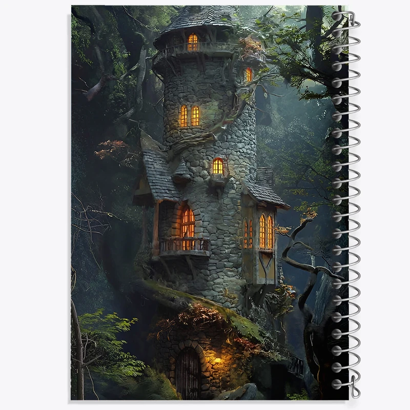 دفتر نقاشی 50 برگ خندالو طرح قلعه کد F6356