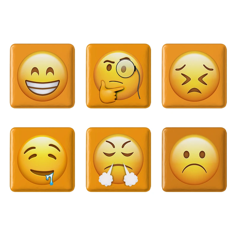 مگنت خندالو طرح ایموجی Emoji کد 1557A مجموعه 6 عددی