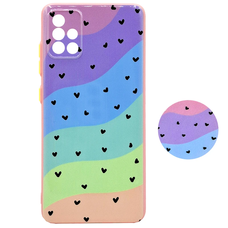 کاور مدل 7RANG UV مناسب برای گوشی موبایل سامسونگ Galaxy A51 به همراه پاپ سوکت