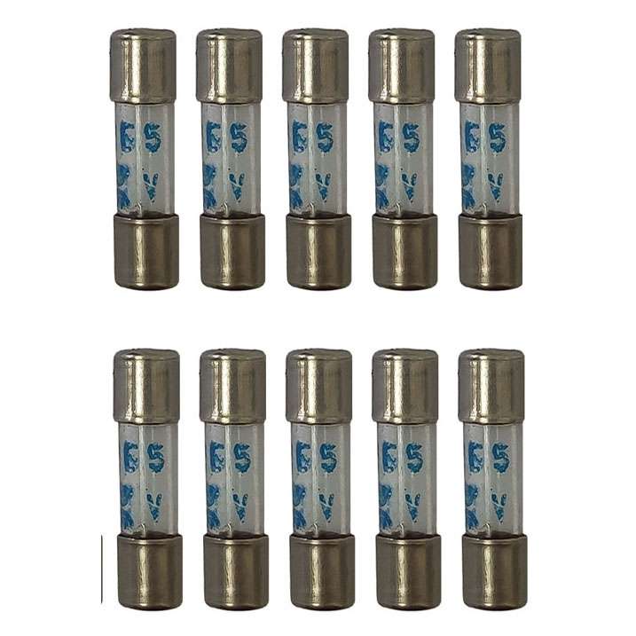 فیوز شیشه ای 10 آمپر مدل SK-10250 بسته 10 عددی