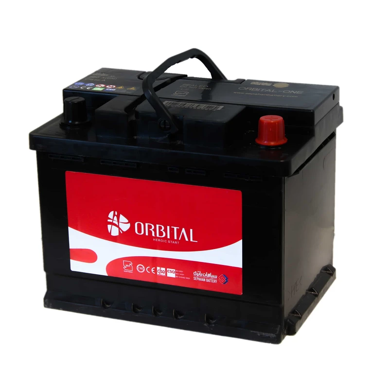 باتری اتمی خودرو سپاهان باطری مدل اوربیتال وان 50 آمپر