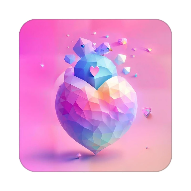 زیر لیوانی کاکتی مدل عاشقانه کد mp11316