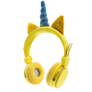 AH-805 bluetooth headphones unicorn design
