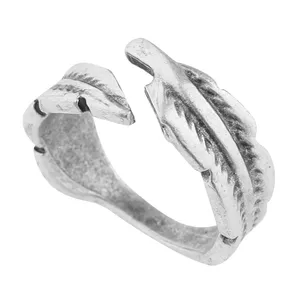 انگشتر نقره زنانه طرح برگ  مدل 15141