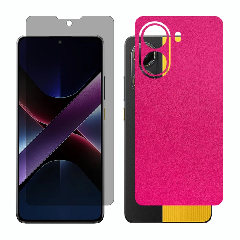 محافظ صفحه نمایش حریم شخصی گلس مدل Together مناسب برای گوشی موبایل شیائومی Poco X7 Pro به همراه برچسب پوششی پشت گوشی