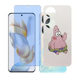 Glass together model blue cut screen protector suitable for Honor 70 mobile phone with back cover sticker