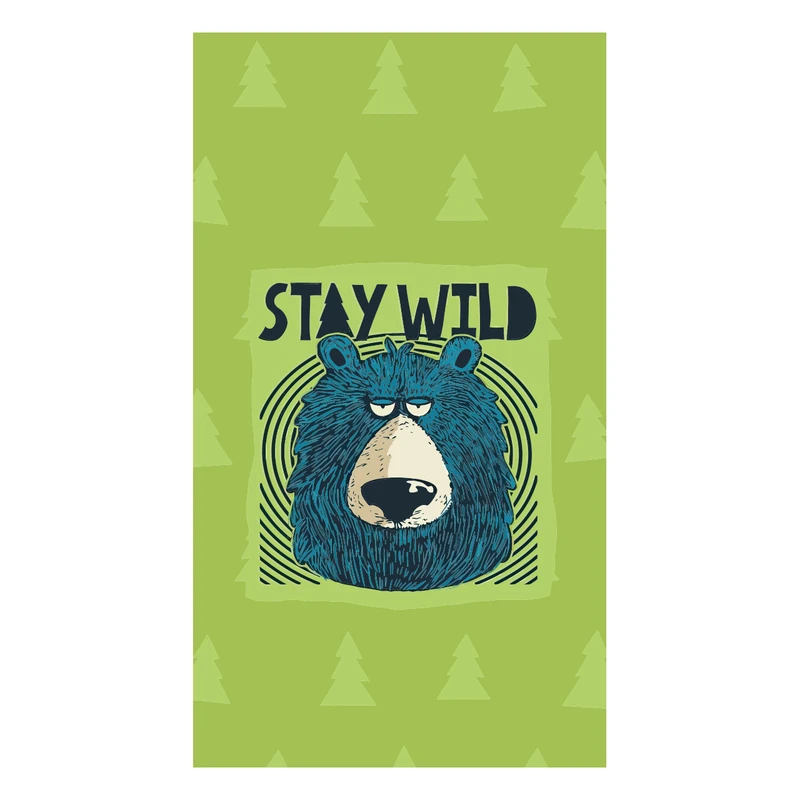 برچسب لپ تاپ پویا مارکت طرح خرس وحشی کد 3211