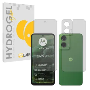 Daben Tough model transparent screen protector suitable for Motorola Moto G35 mobile phone along with the back protector