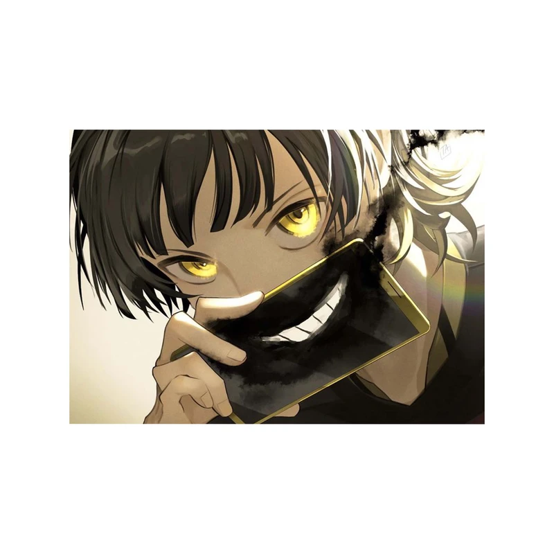 استیکر لپ تاپ و موبایل مدل انیمه طرح بلو لاک مگورو باچیرا bluelock Meguru Bachira کد 1457