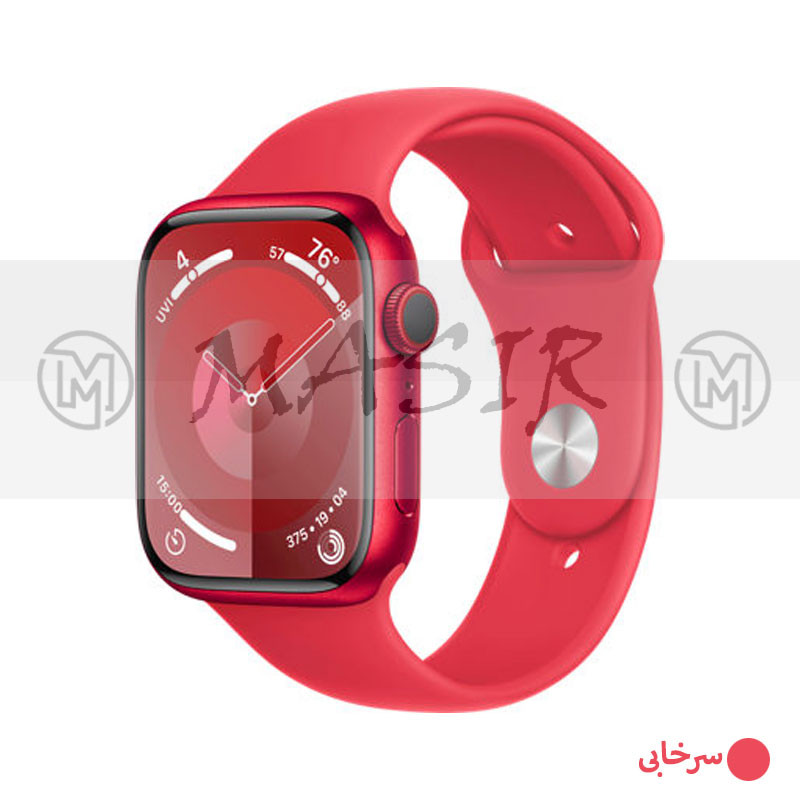 بند مسیر مدل Silicon Strap Band مناسب برای اپل واچ سری 9 سایز 45 میلی متری