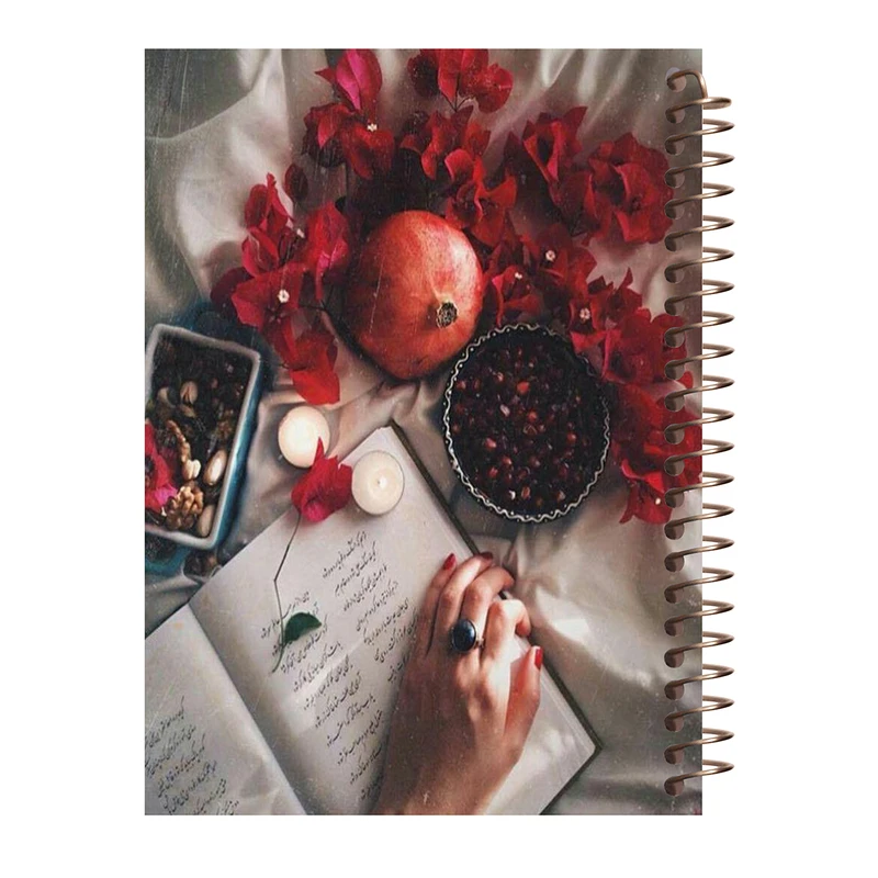 دفترچه یادداشت 100 برگ طرح یلدا کد O166