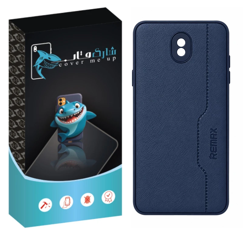 کاور شارک قاب مدل چرم RMX مناسب برای گوشی موبایل سامسونگ Galaxy J7 Pro / J730