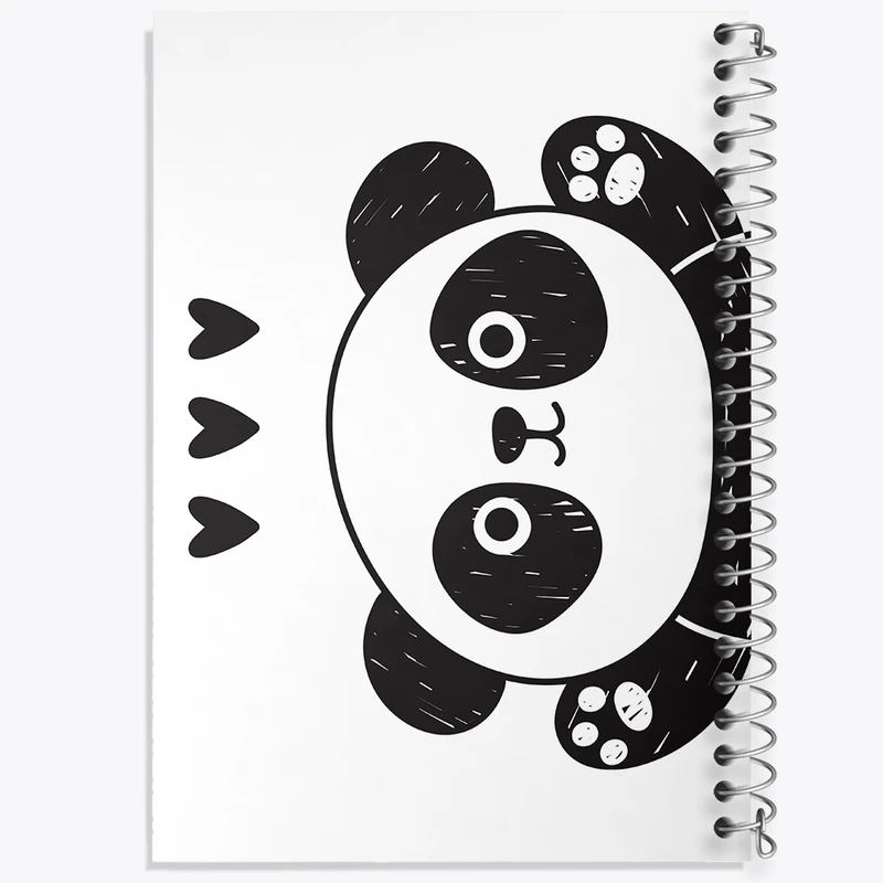 دفتر مشق 100 برگ خندالو طرح پاندا کد N95