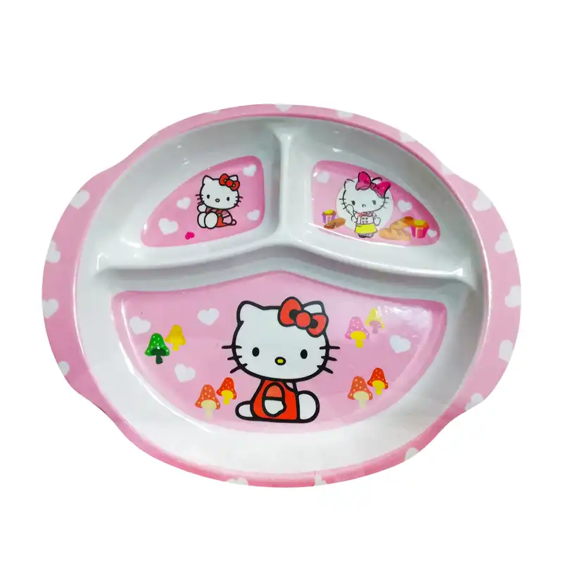 بشقاب کودک مدل هلو کیتی کد F-1