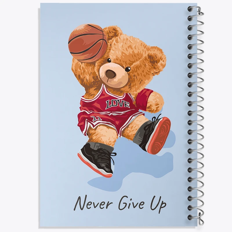 دفتر مشق 50 برگ خندالو طرح خرس تدی کد F1462