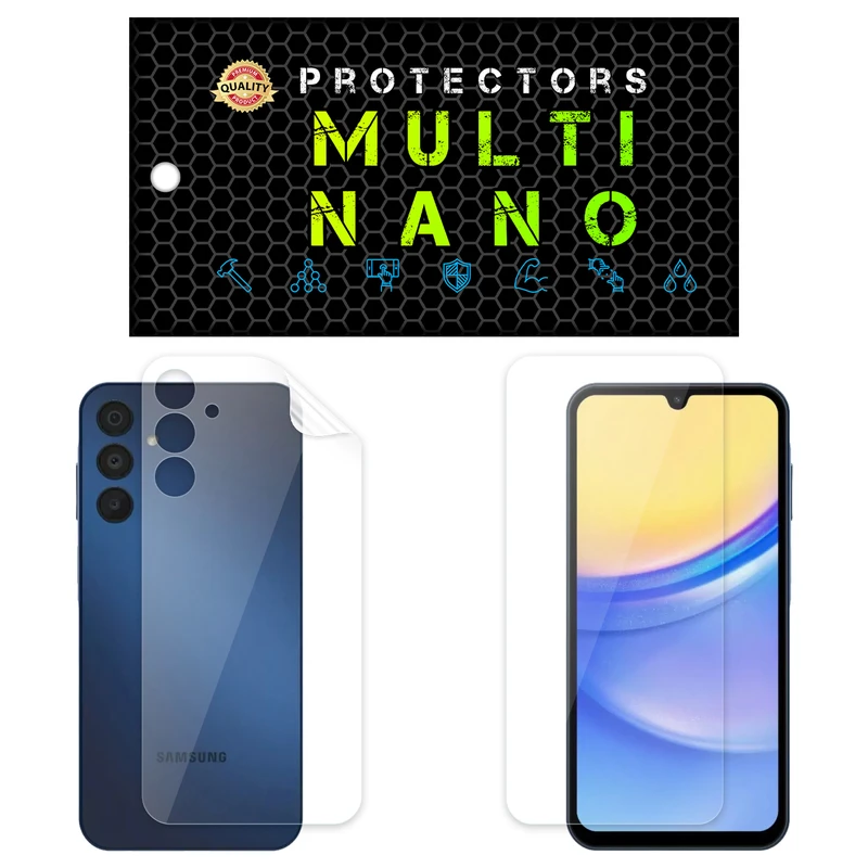 محافظ صفحه نمایش مولتی نانو مدل X-SFT مناسب برای گوشی موبایل سامسونگ Galaxy A15 5G به همراه محافظ پشت گوشی