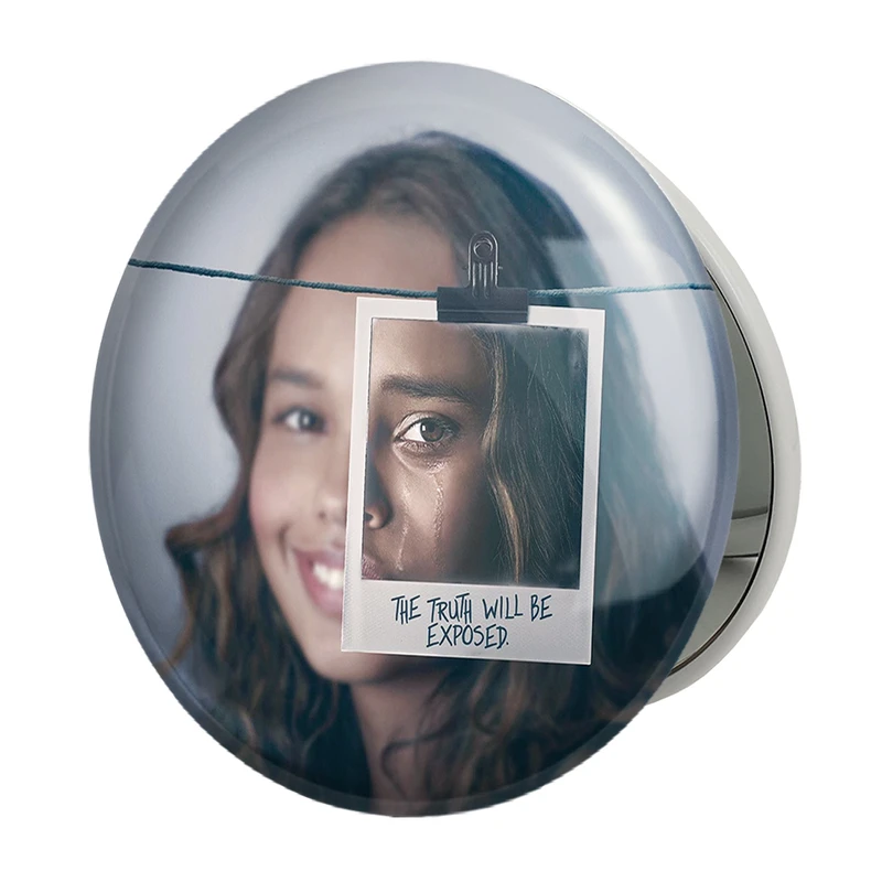 آینه جیبی خندالو طرح جسیکا 13دلیل برای اینکه Reasons Why13 مدل تاشو کد 20342 