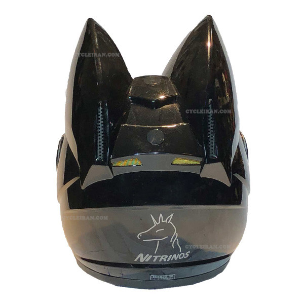 کلاه کاسکت نوترینوس مدل دخترانه خرگوشی فک ثابت