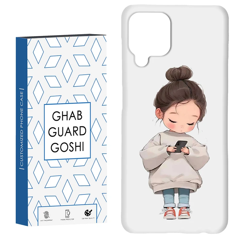 کاور قاب گارد گوشی طرح دختر ملوس کد Dimo-955 مناسب برای گوشی موبایل سامسونگ Galaxy A12 / Galaxy M12