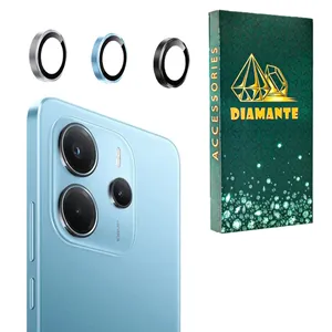 محافظ لنز دوربین فلزی دیامانته مدل Lenz gn مناسب برای گوشی موبایل شیائومی Redmi Note 14 4G