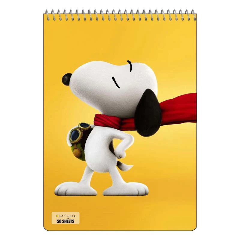 دفتر نقاشی 50 برگ سیمی کارنیکا طرح فیلم بادام زمینی ها The Peanuts کد 58984