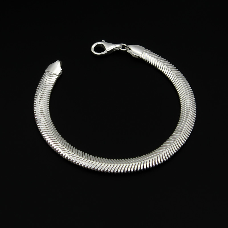 دستبند نقره زنانه مانچو مدل تیغ ماهی کد bs019