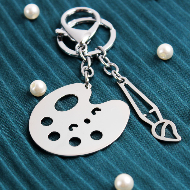 جاکلیدی گلسو مدل پالت و قلمو