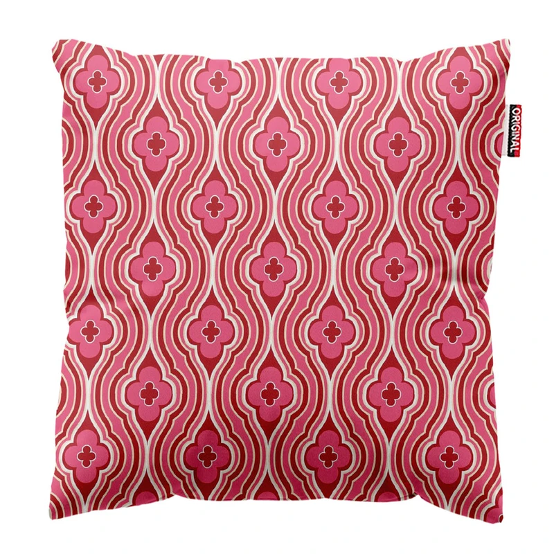 کوسن پاد آفرین طرح گل کد 1341 سایز 30*30 سانتی متر