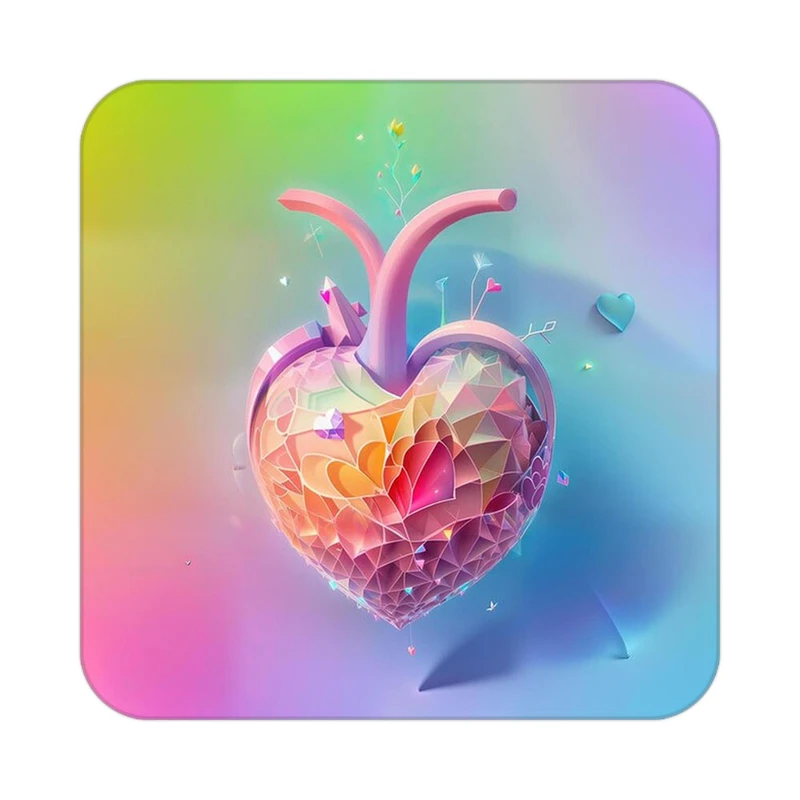 زیر لیوانی کاکتی مدل عاشقانه کد mp11302