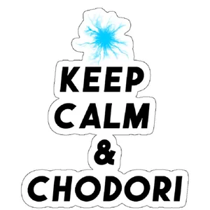 استیکر لپ تاپ مدل Keep Calm & CHIDORI