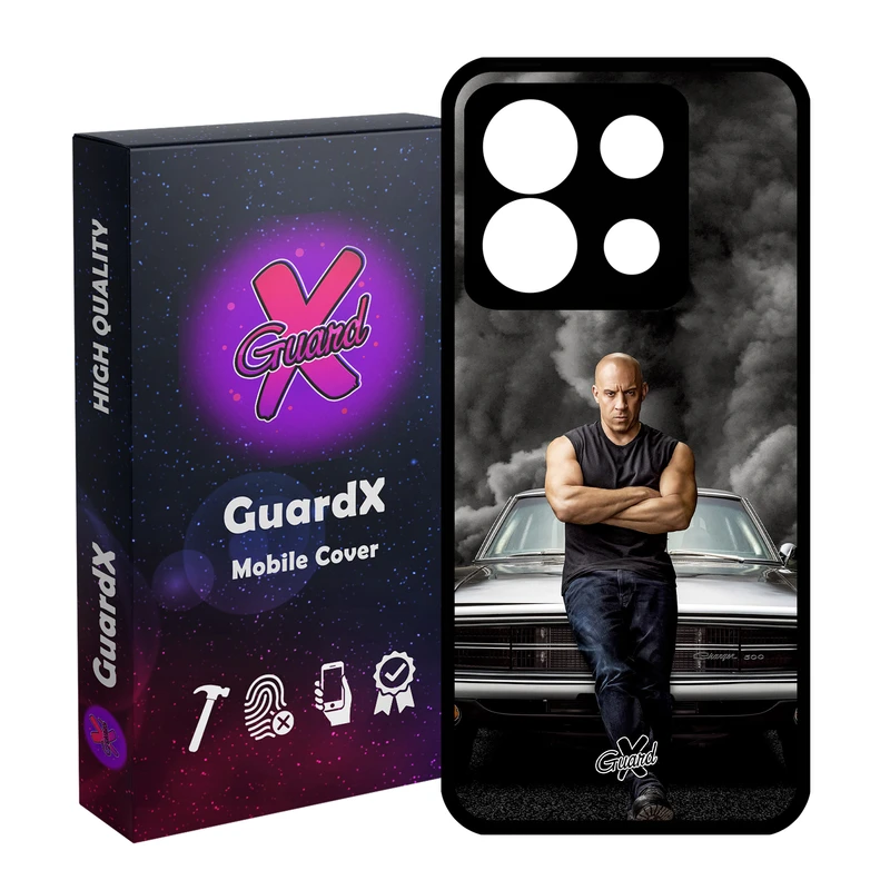کاور گارد ایکس طرح Vin Diesel مدل Glass10183 مناسب برای گوشی موبایل شیائومی Redmi Note 13 5G