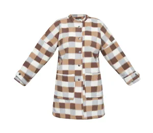 پالتو زنانه بنیس مدل دل آویز رنگ قهوه ای