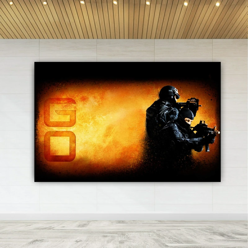 پوستر دیواری طرح گیم Counter Strike مدل SDP1358