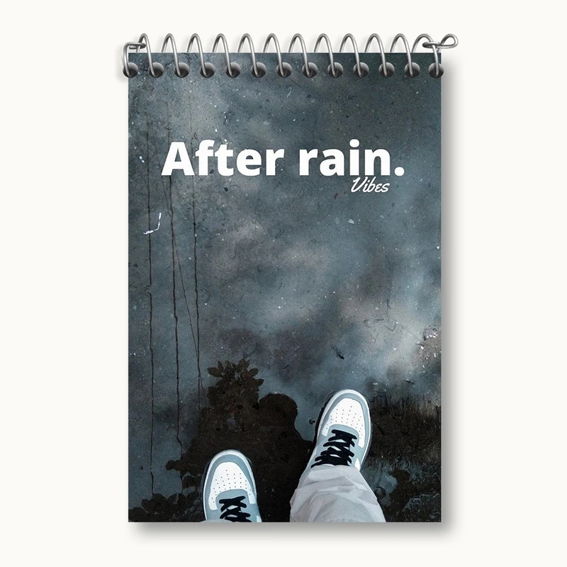 دفتر یادداشت 50 برگ خندالو مدل After Rain کد F1123