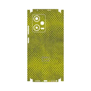 MAHOOT Yellow Snake Skin-FullSkin Cover Sticker for Xiaomi Redmi Note 12 Pro 5G