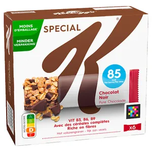 پروتئین بار با شکلات تلخ اسپشیال کی کلاگز - 21.5 گرم بسته 6 عددی