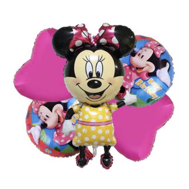 بادکنک فویلی زیندی مدل مینی موس کد 1122 مجموعه 5 عددی