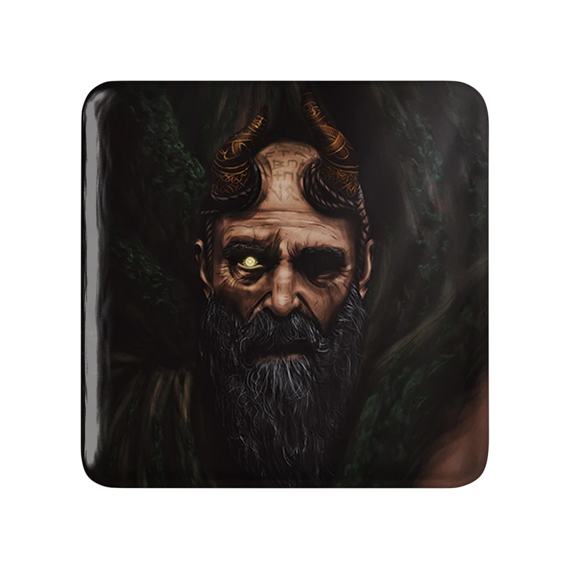 مگنت خندالو طرح گاد آف وار مدل مربعی کد 30457