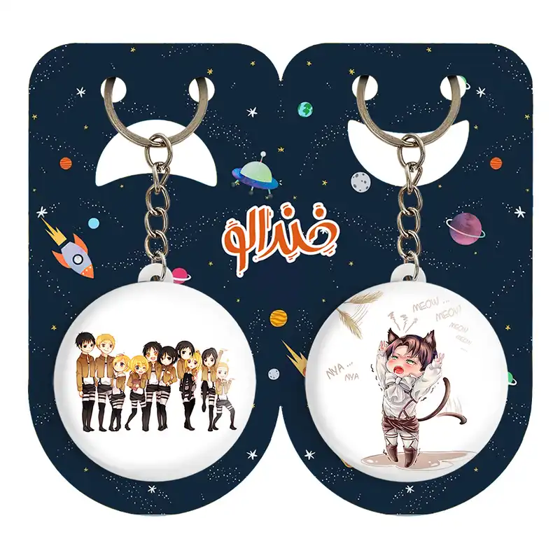 جاکلیدی خندالو مدل انیمه اتک ان تایتان انیمه اتک آن تایتان کد 1857818577 مجموعه 2 عددی