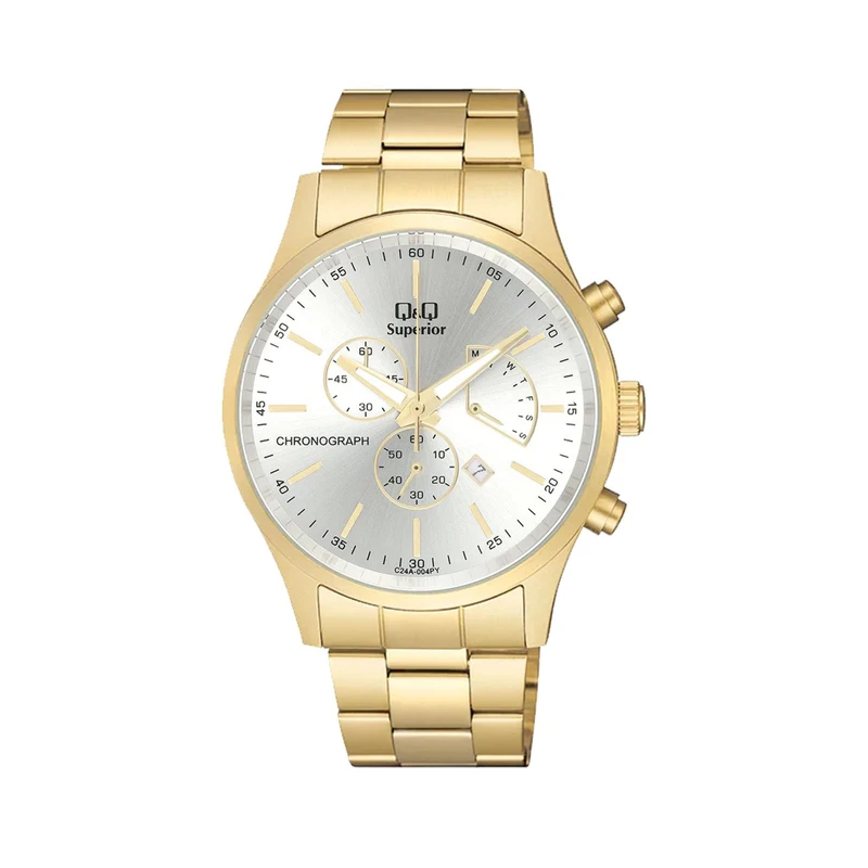 ساعت مچی عقربه‌ای مردانه کوارتز کیو اند کیو مدل C24A-004PY