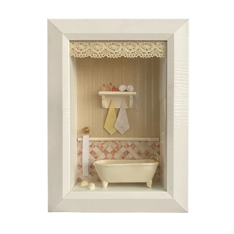 تابلو طرح سه بعدی مدل حمام 