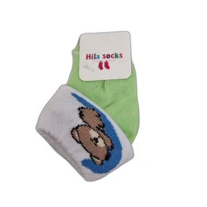 جوراب نوزادی مدل خرس کوچولو